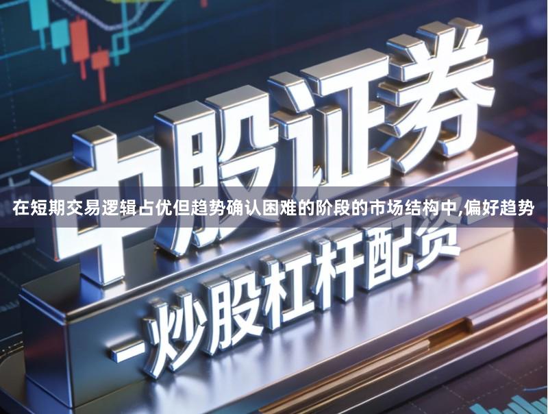 在短期交易逻辑占优但趋势确认困难的阶段的市场结构中,偏好趋势